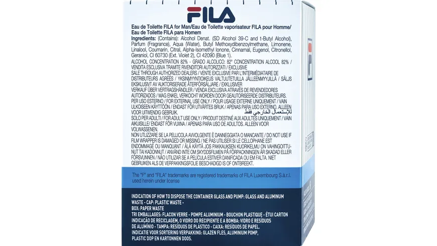 Fila for Men F-Power Eau de Toilette 90 ml