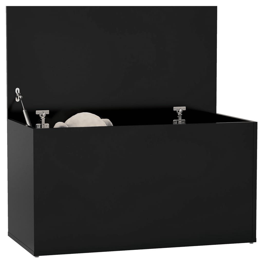 möbelando Spielzeugtruhe 3007984 (LxBxH: 42x84x46 cm), aus Holzwerkstoff in Schwarz