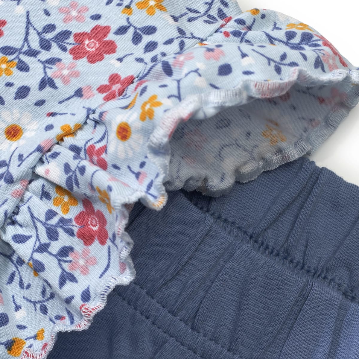 Schlafanzug Pro Climate mit Blumen-Muster, blau, Gr. 104, 1 St