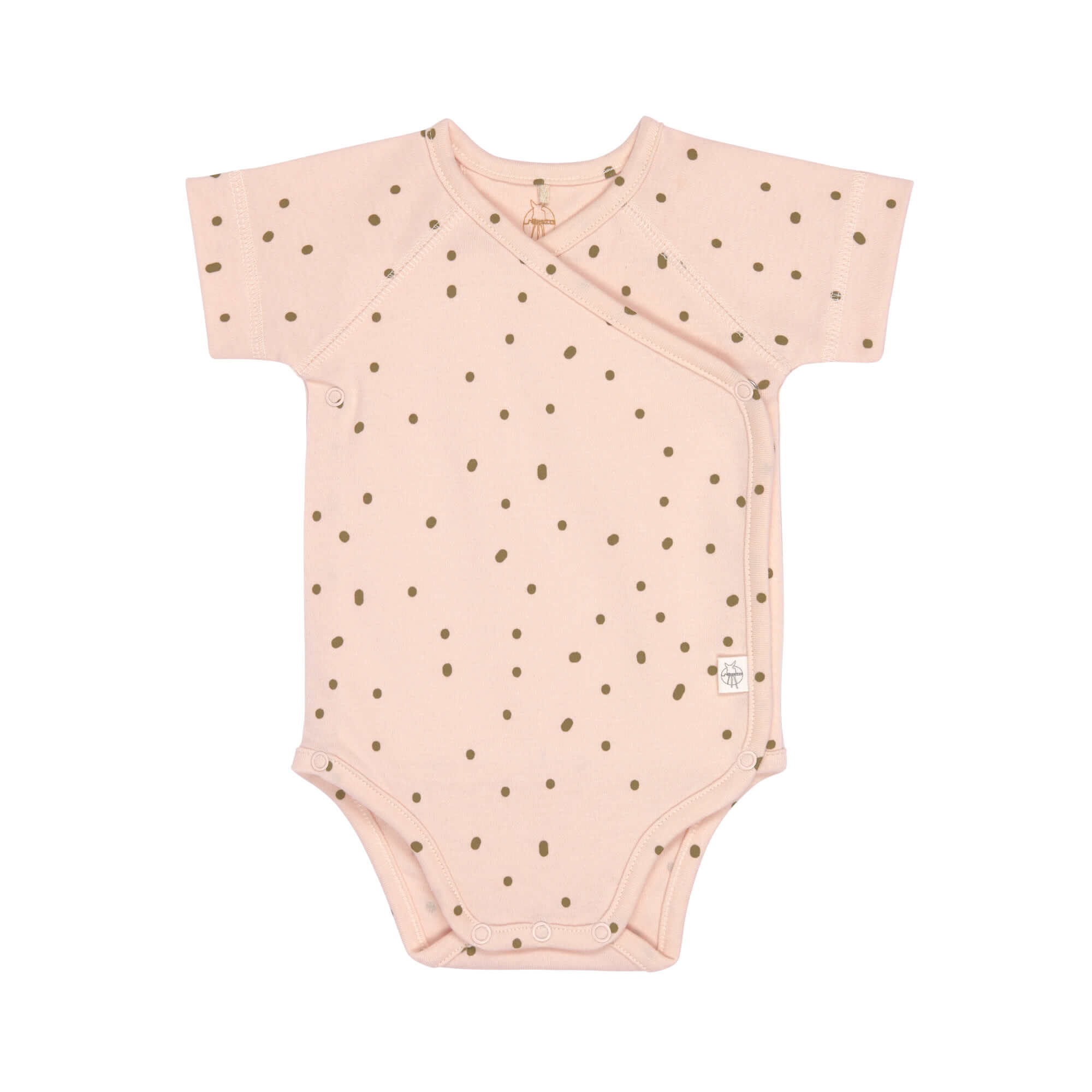 Baby Wickelbody kurzarm - Bio Baumwolle, Rosa