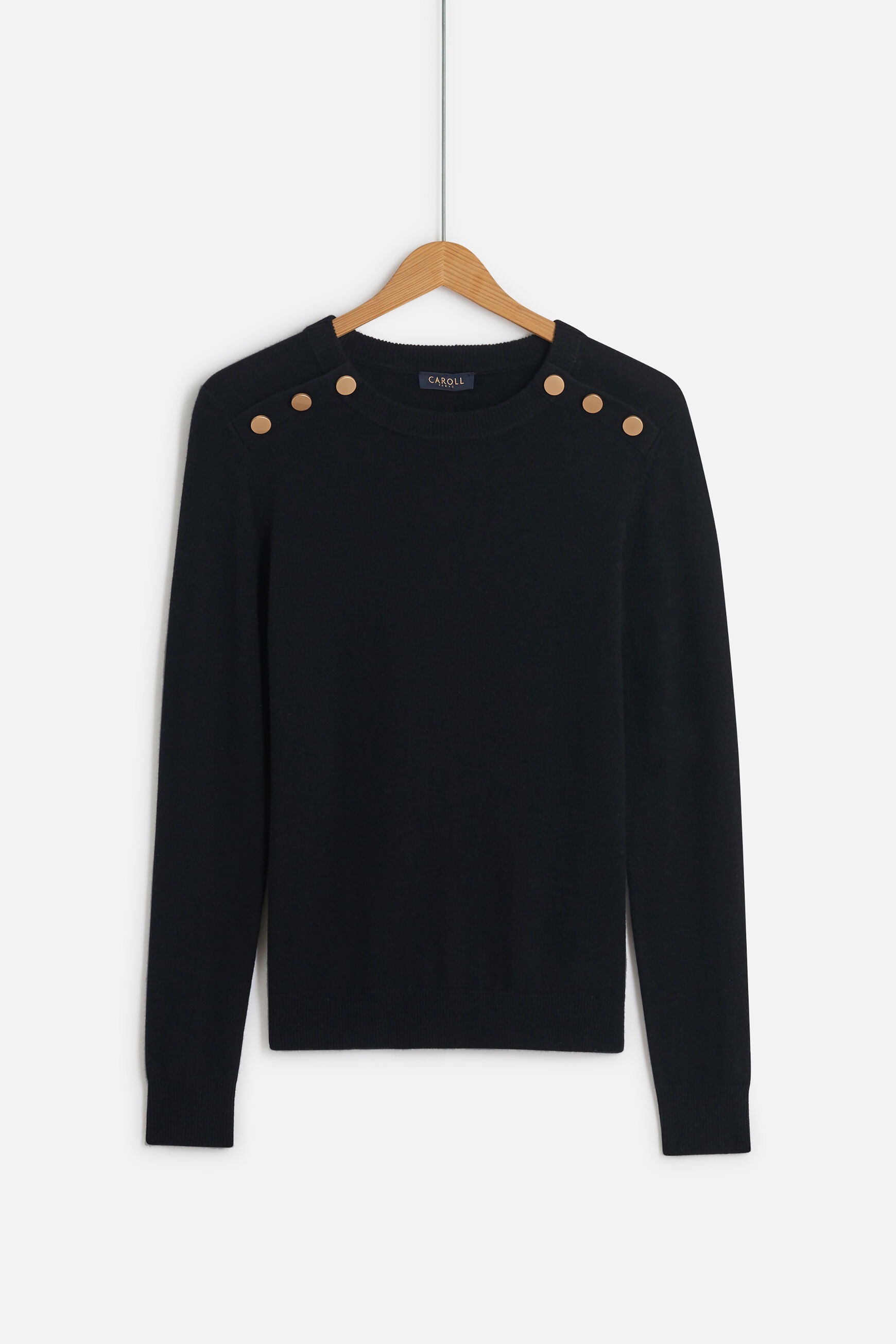 pull romuald 100% laine noir femme