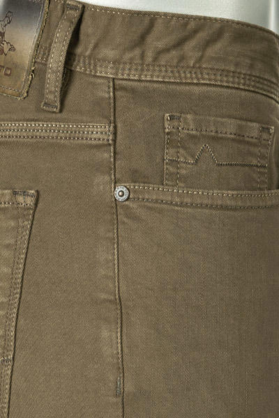 Alberto, Jeans Pipe, Regular Fit, Baumwolle T400®, schlamm