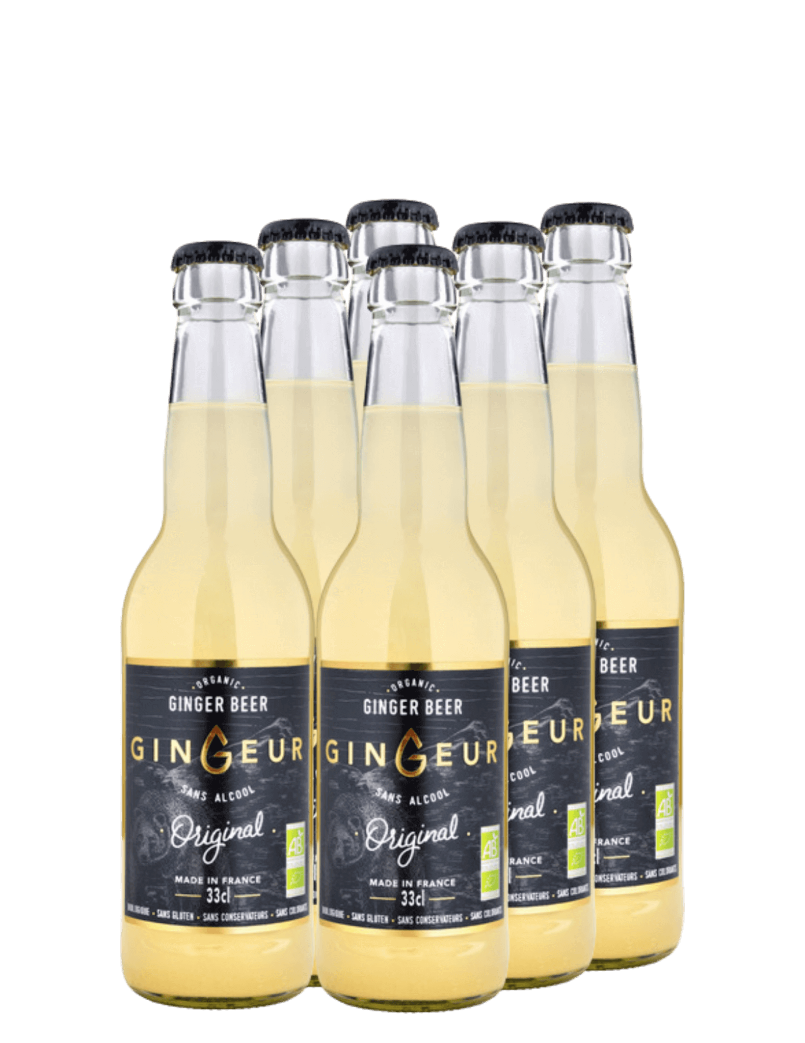 Gingeur : Ginger Beer Bio - Gueule de joie 0° |  33 cl