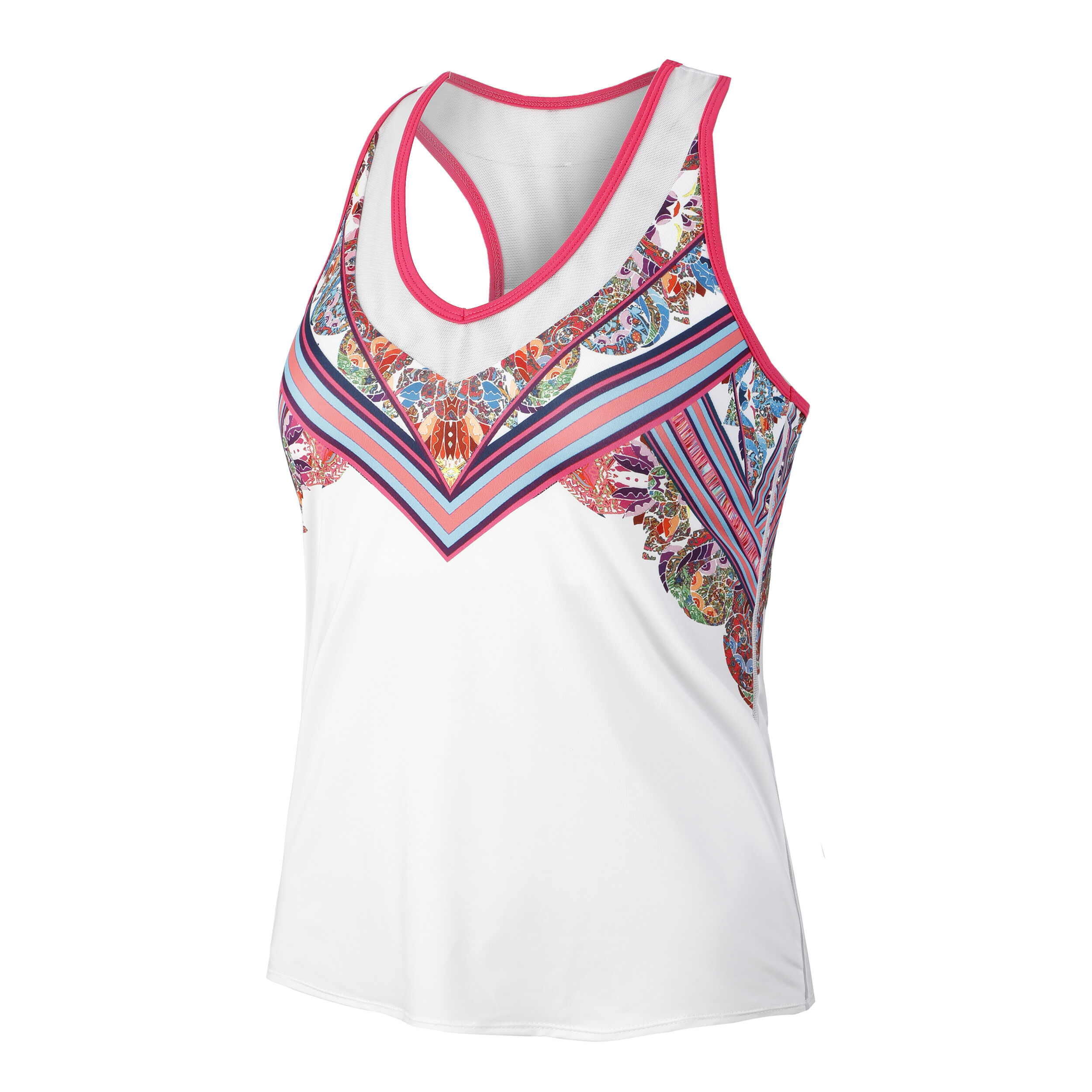 Athens Tank-Top Damen - Weiß, Mehrfarbig