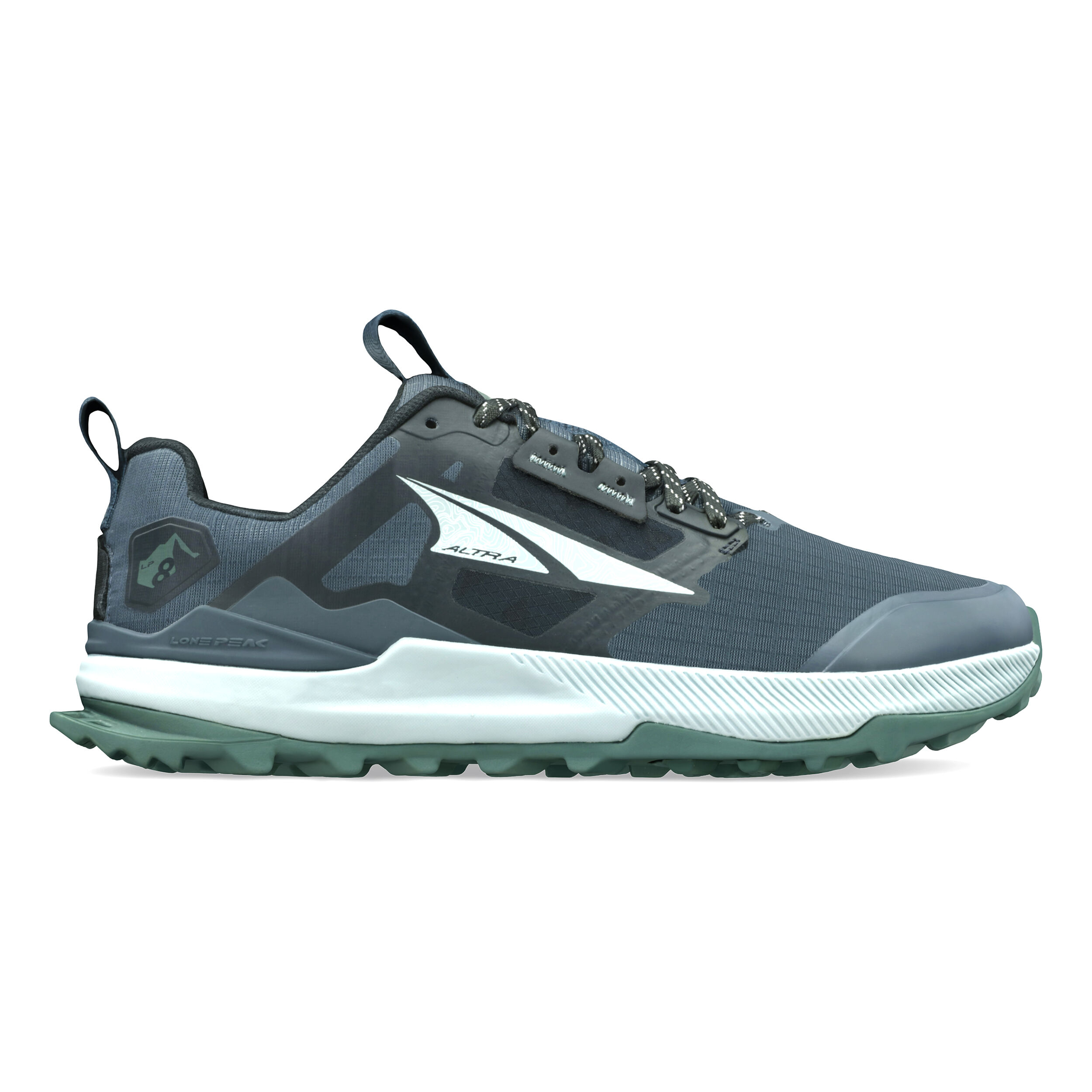 Lone Peak 8 Trailschuh Damen - Schwarz, Grau