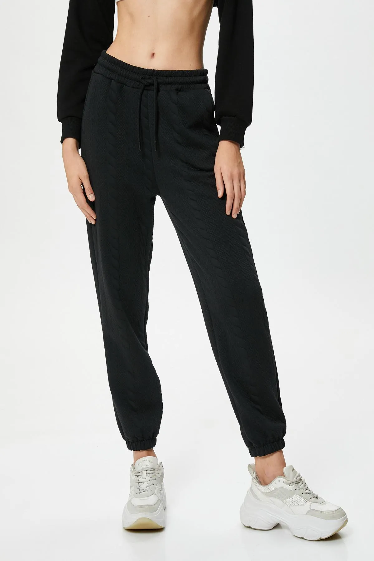 Koton  Schwarze Jogginghose für Damen