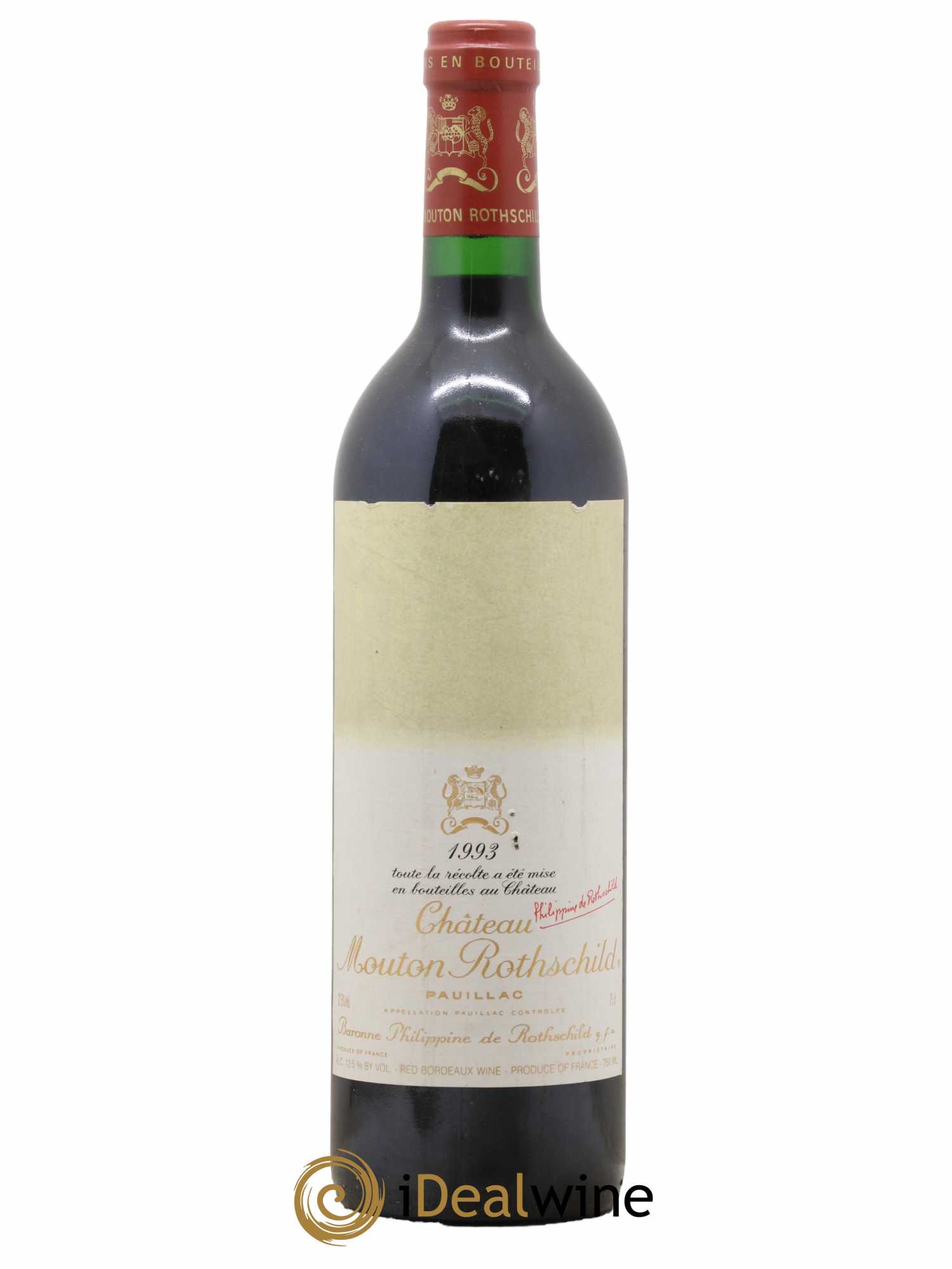 Château Mouton Rothschild 1er Grand Cru Classé  1993 - Lot de 1 Bouteille