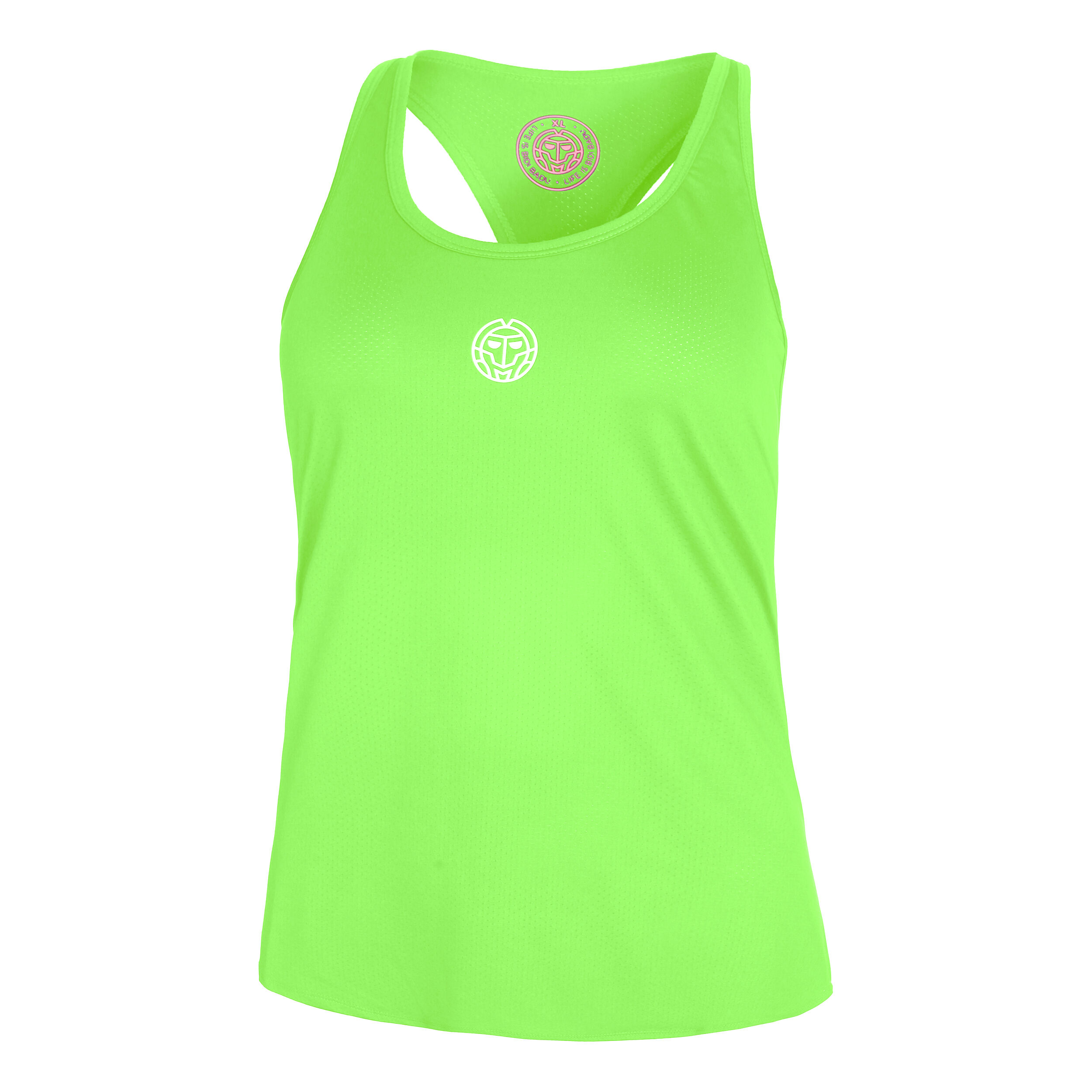 Mea Tech Tank-Top Damen - Neongrün, Weiß