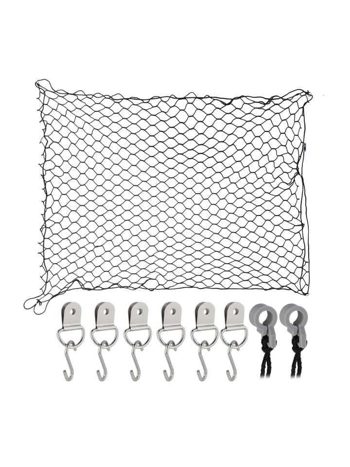 relaxdays Trennnetz in Schwarz - 100 x 100 cm günstig kaufen onesize
