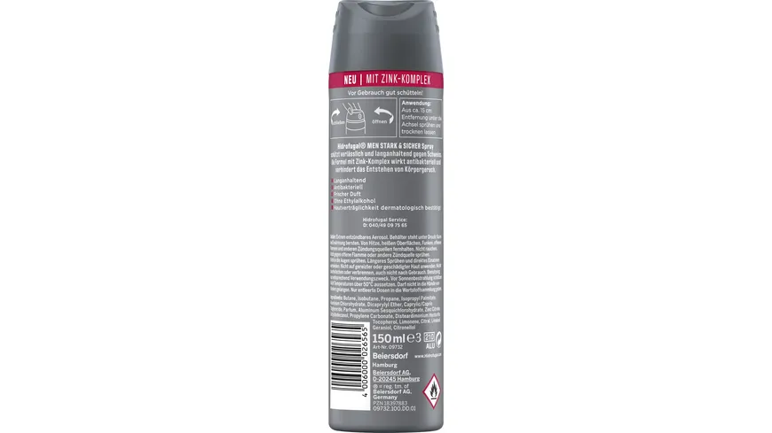 Hidrofugal Men Stark & Sicher Anti-Transpirant 150 ml