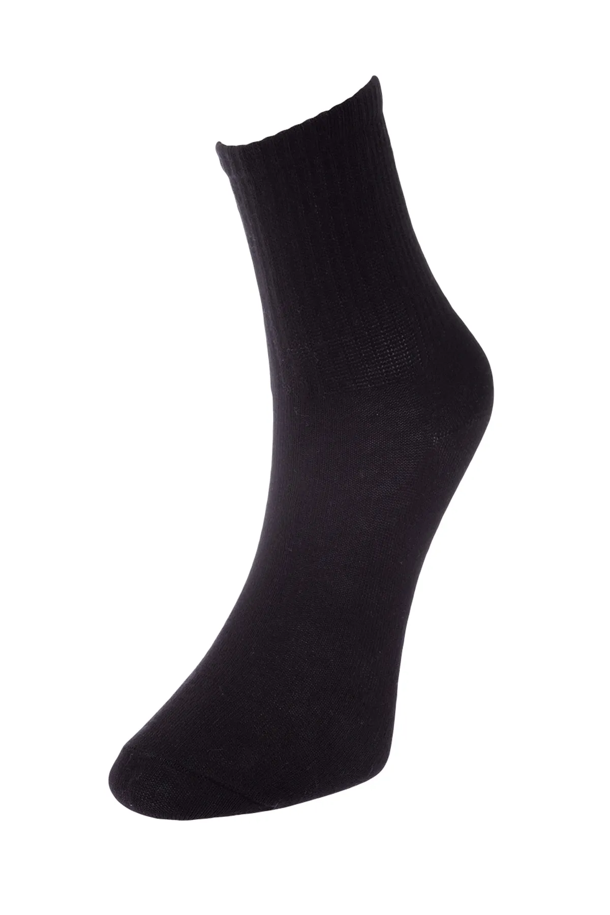 Trendyol Collection  Schwarz-weiße Stricksocken aus Baumwolle im 6er-Pack THMAW24CO00022