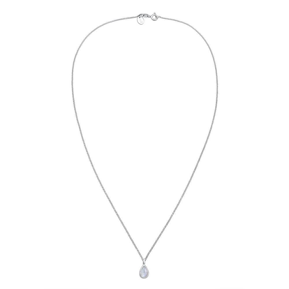 Elli PREMIUM Elli PREMIUM Collier Femmes Goutte Pendentif Elégant avec pierre de lune en argen Bijoux