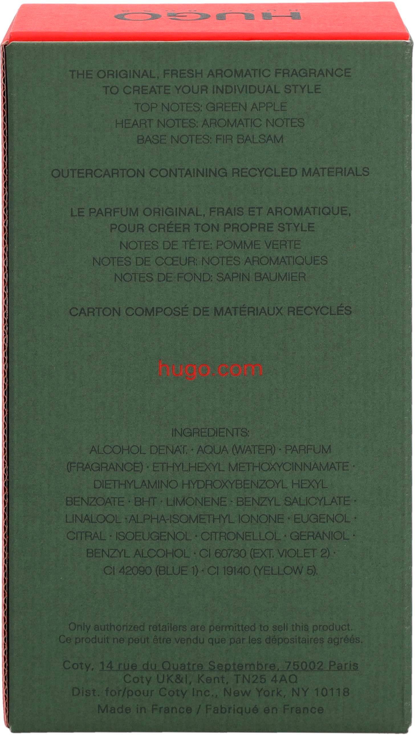 HUGO Eau de Toilette Hugo Men, Parfum, EdT Spray, Männerduft
