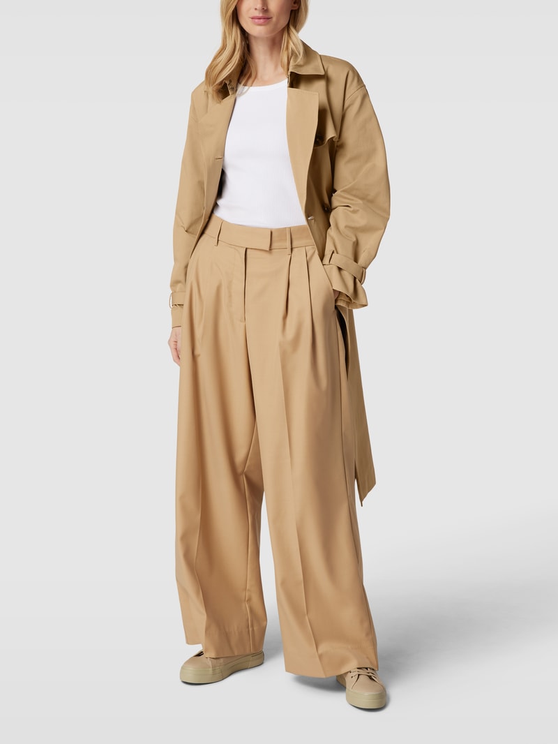 Trenchcoat mit Reverskragen in sand