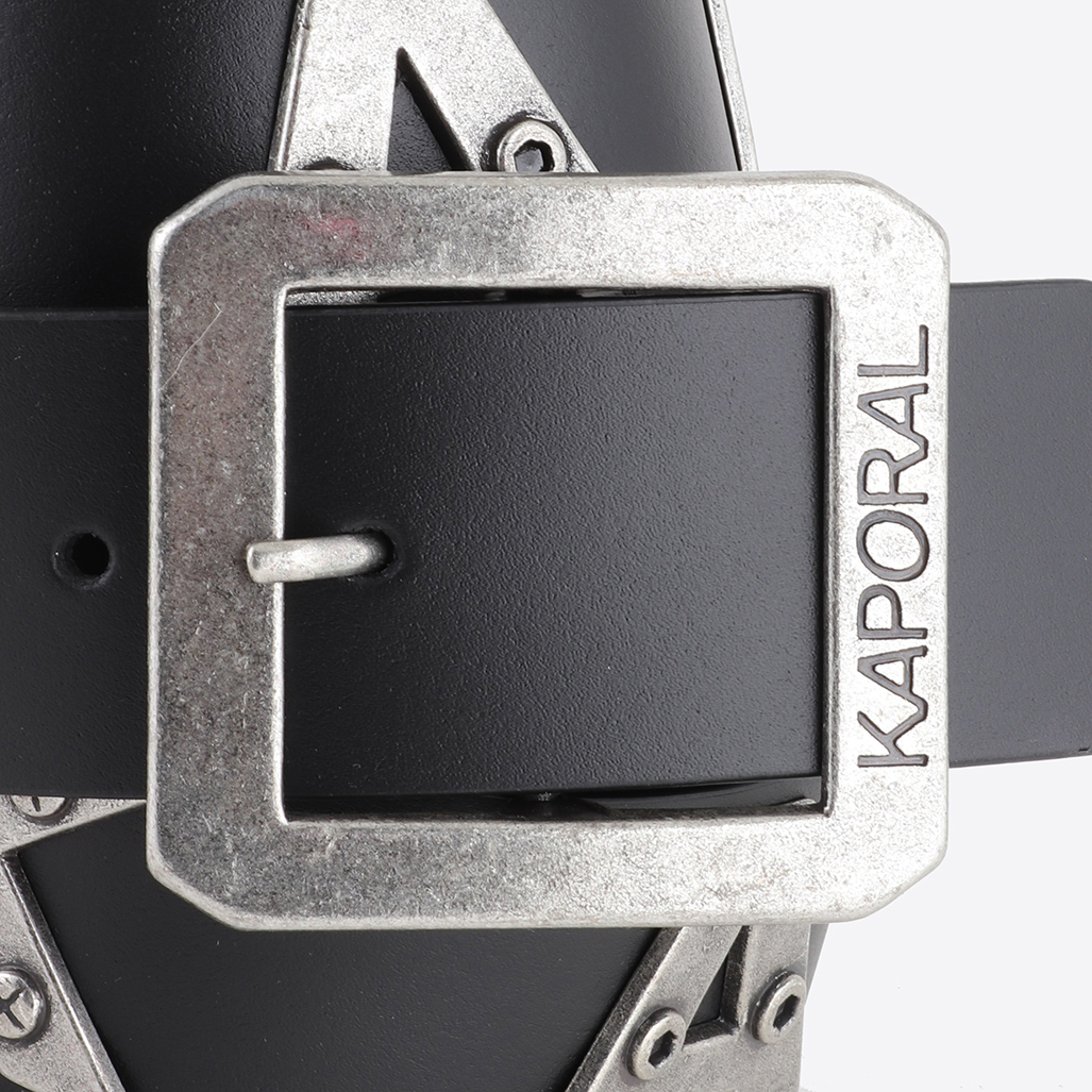 BOLD   Ceinture en cuir noir Homme