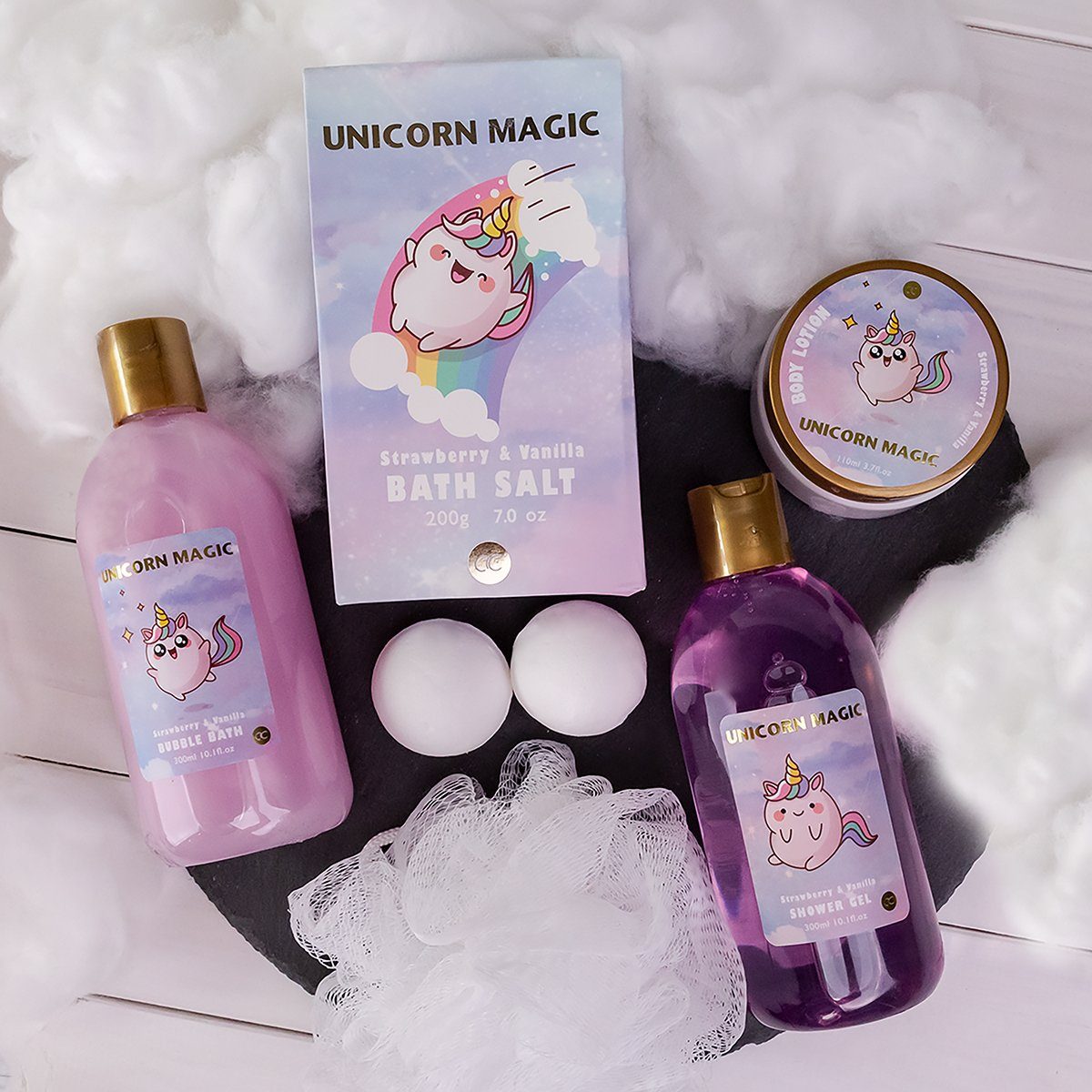 ACCENTRA Pflege-Geschenkset Einhorn Geschenkset 