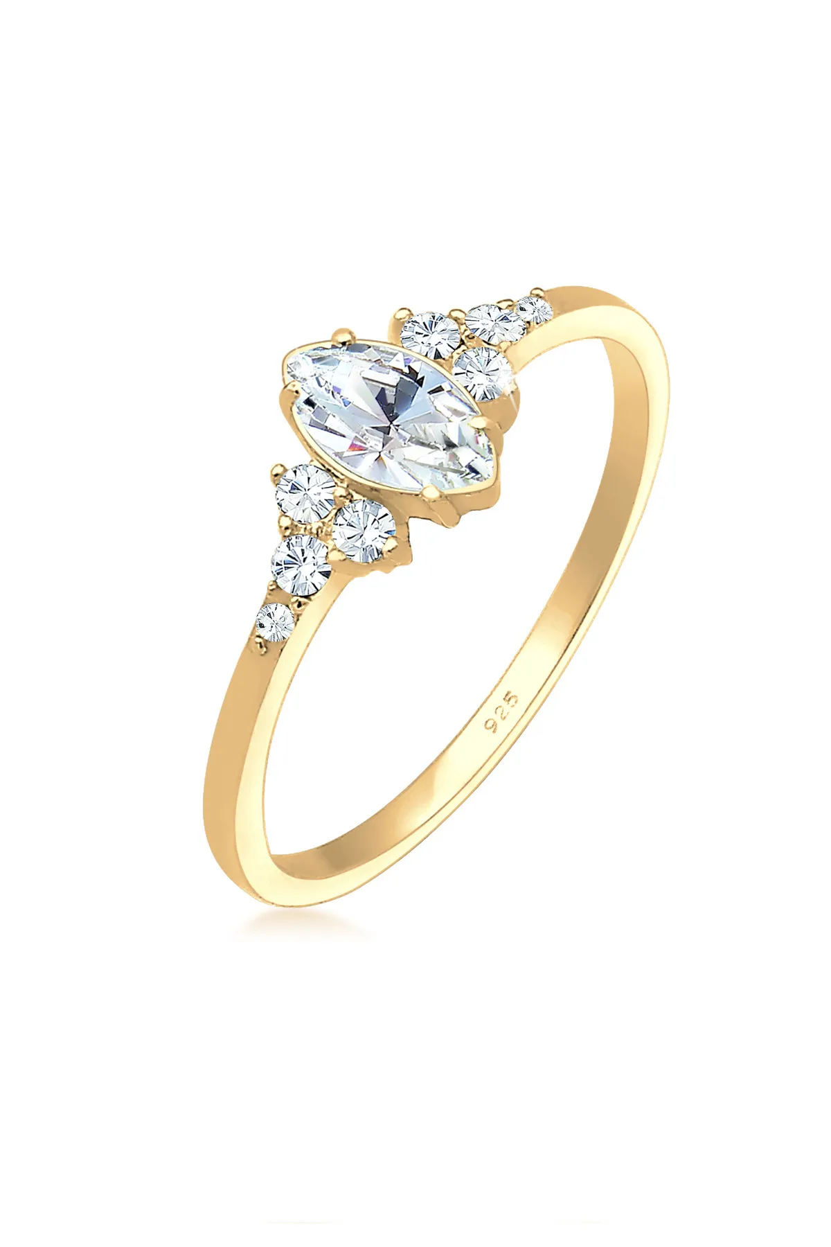 ELLI  Ring - Goldfarben - Glass