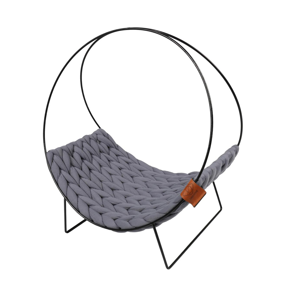 D&D Home Design Kuschelbett Quincy grau 46x34x51cm