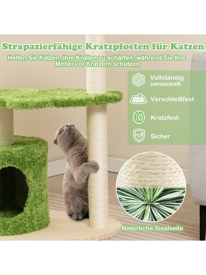 COSTWAY Kratzbaum 97cm in Grün günstig kaufen onesize