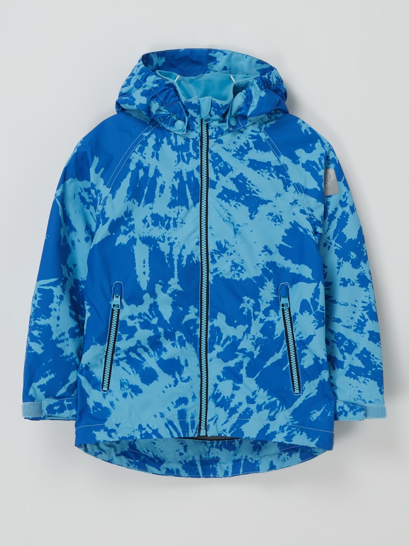 Softshell-Jacke mit abnehmbarer Kapuze Modell 'Schiff' in blau