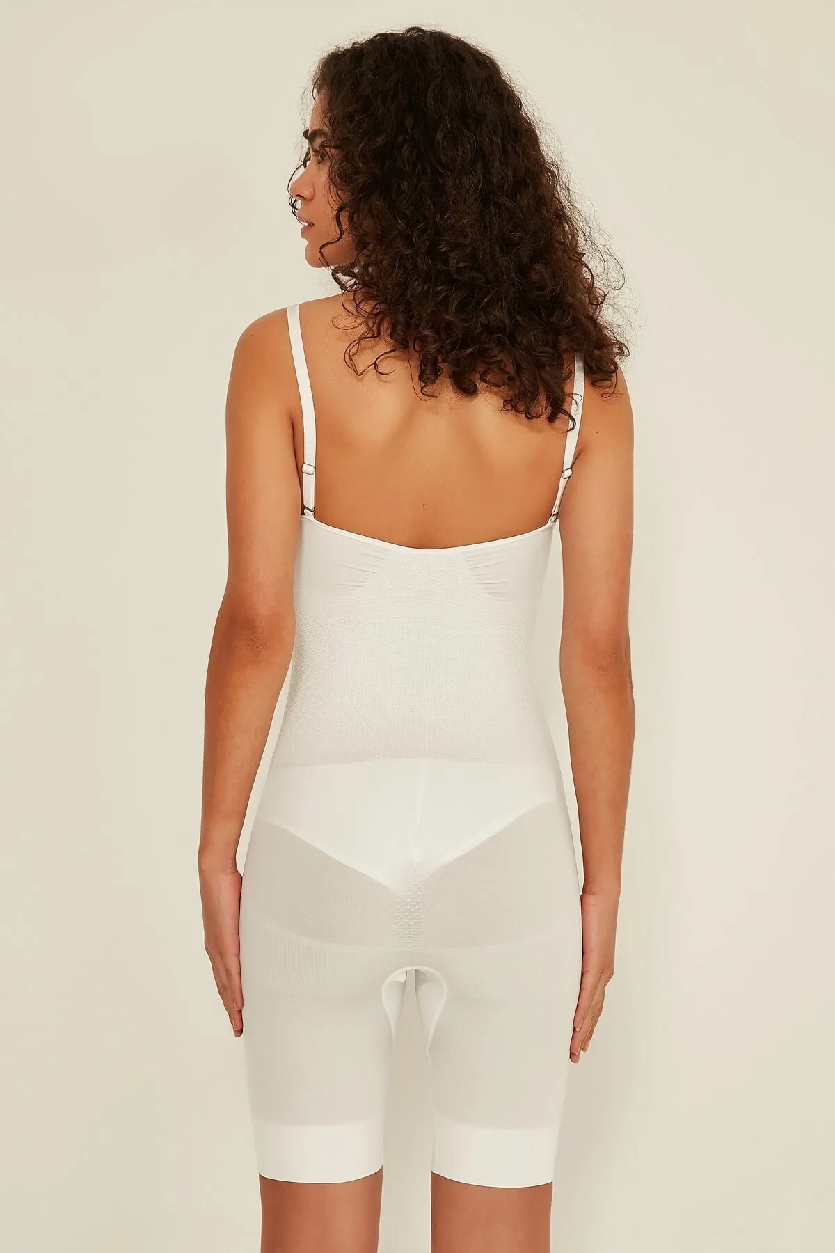 C&City  C12011 Damen Body Boxer Korsett Weiß