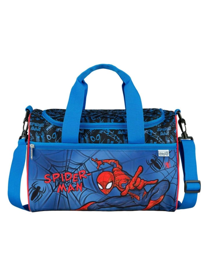 Spiderman Spiderman Sporttasche für Kinder Robuste Tasche für Turnen, in Blau günstig kaufen 35 cm
