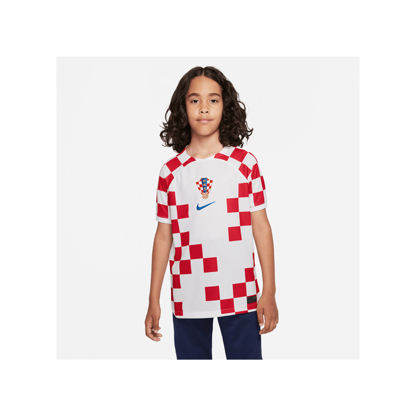 Nike Kroatien Trikot Home WM 2022 Kids Weiss F100