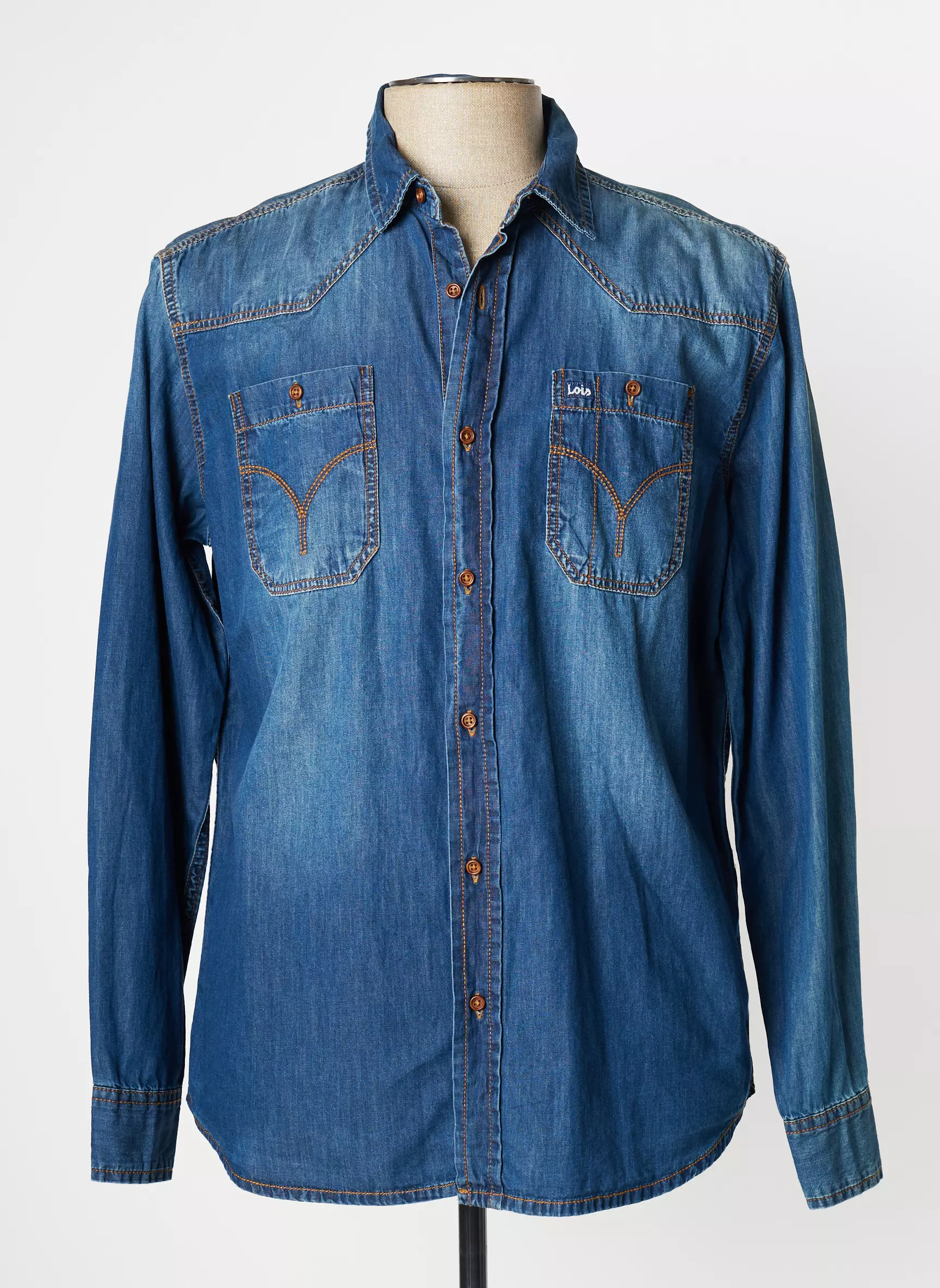 Lois Manches Longues Homme couleur bleu