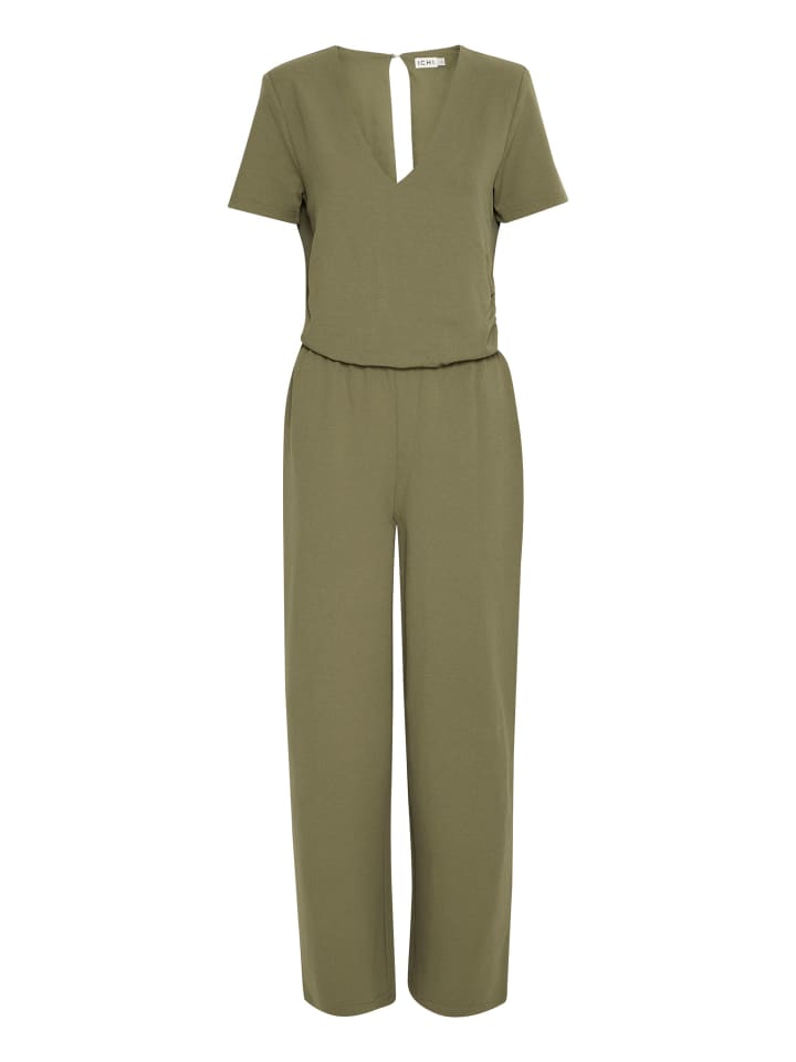 ICHI Overall IXMILA SS JU 20123122 modischer Kurzarm-Overall in Grün günstig kaufen