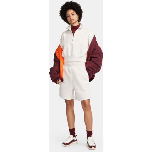 DAMEN SWEATSHIRT W NSW PHNX FLC QZ CROP