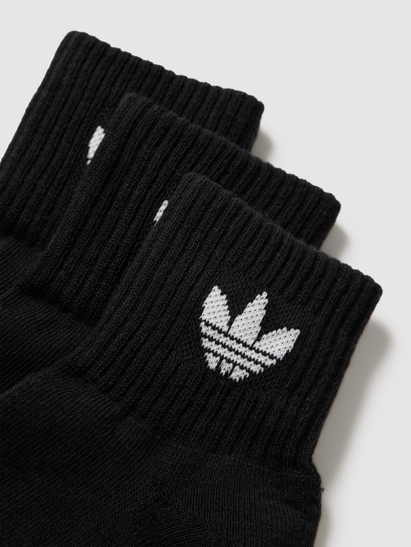 Socken mit Logo-Print im 3er-Pack in schwarz