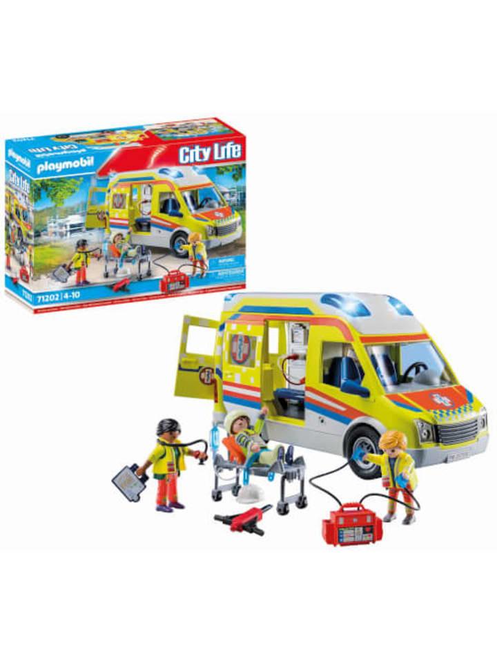Playmobil Spielset City Life 71202 Rettungswagen mit Licht und Sound günstig kaufen onesize