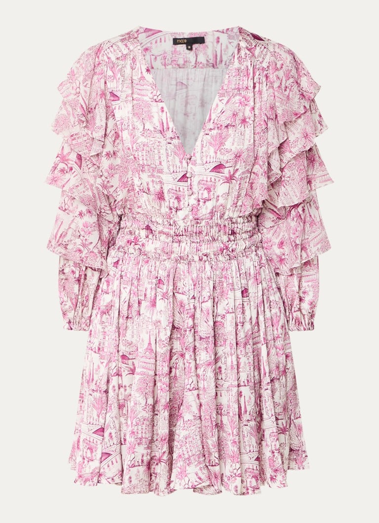 Rochie-tunică cu imprimeu Maje