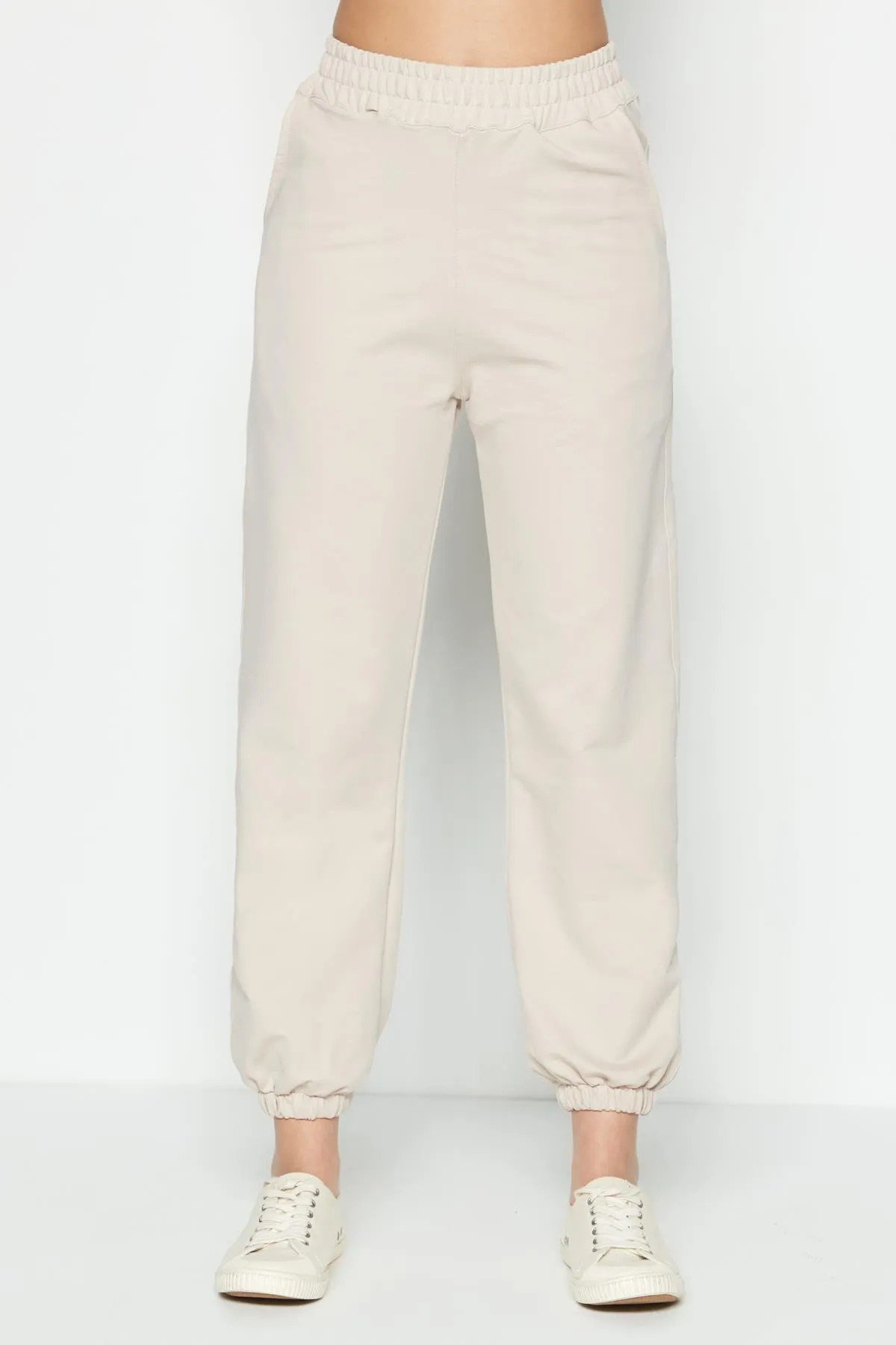 C&City  Basic Jogger Jogginghose 802 Creme