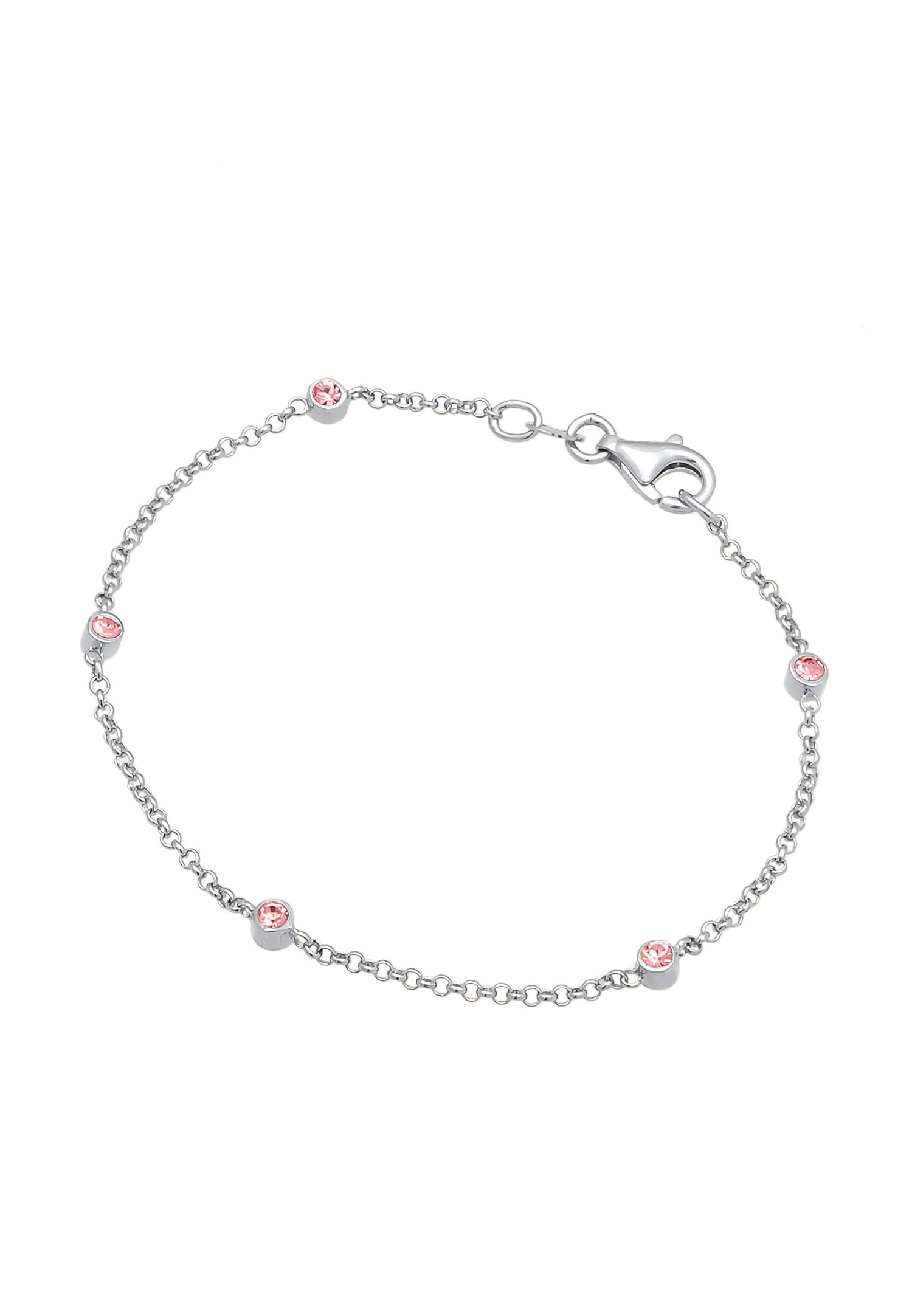 Collana basic da donna Elli con filigrana e cristalli in argento sterling 925.