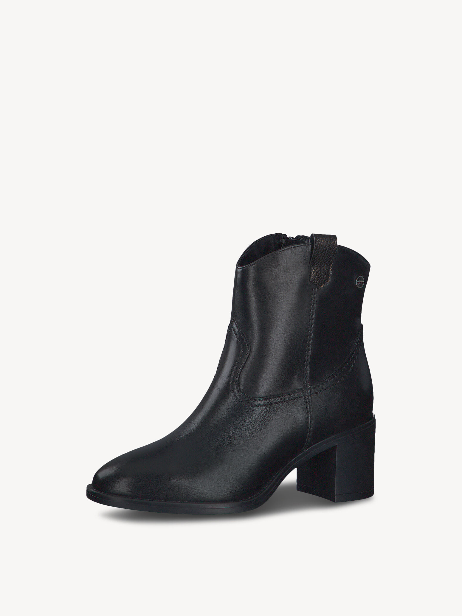 Bottes de cow-boy en cuir - noir