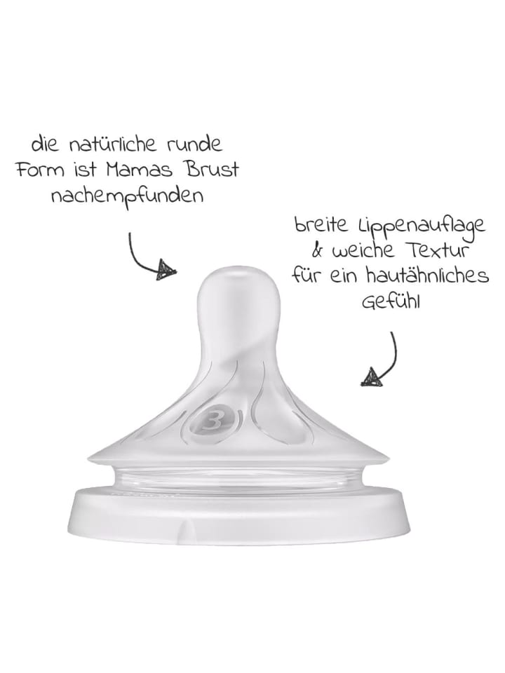 Philips Avent Trinksauger 4er Pack Natural Response - Silikon Saugerstufe günstig kaufen onesize