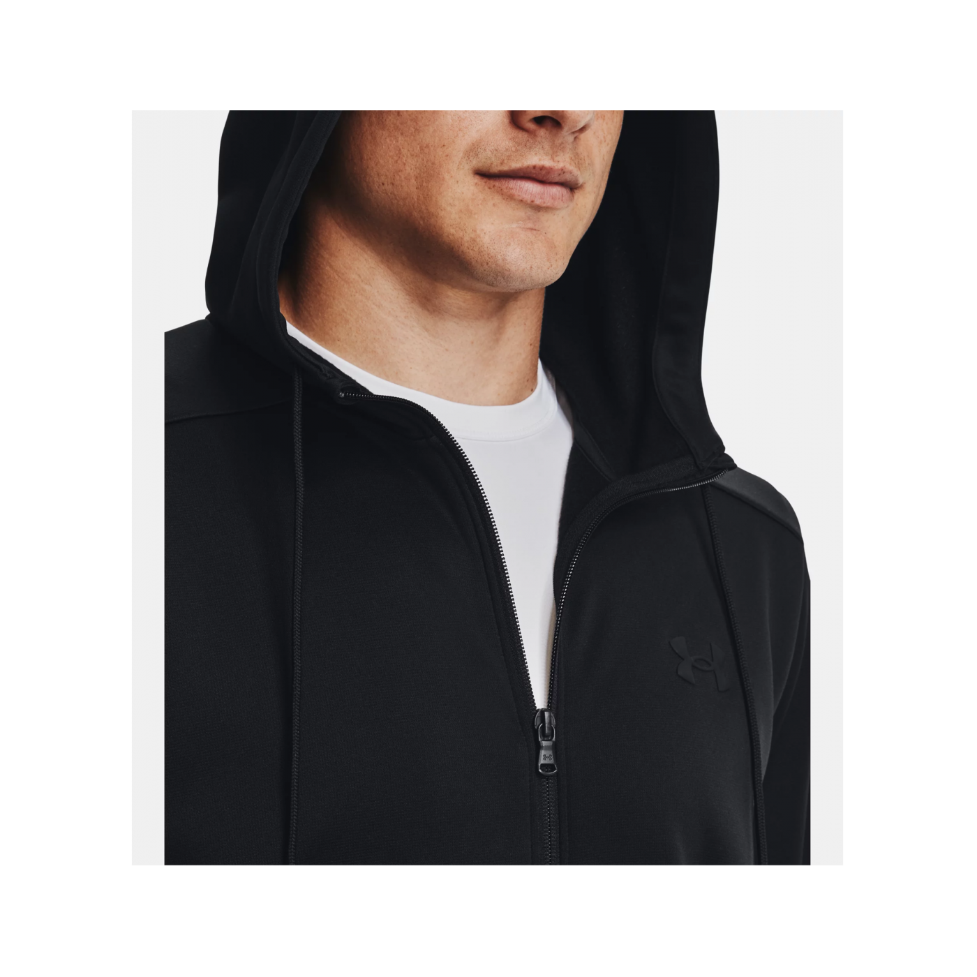 Under Armour Fleece Kapuzenjacke Schwarz F001