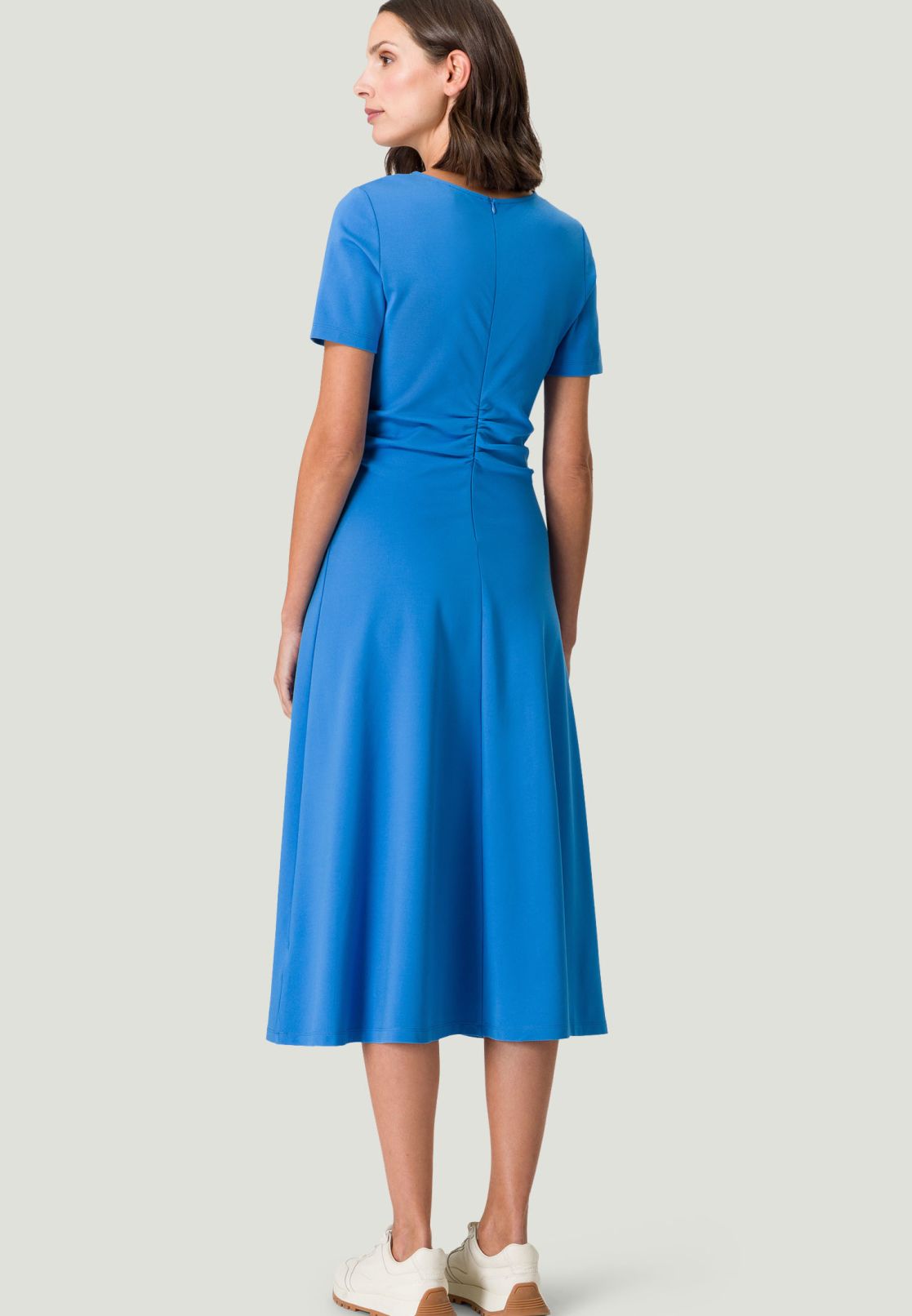 Midikleid mit Raffung
