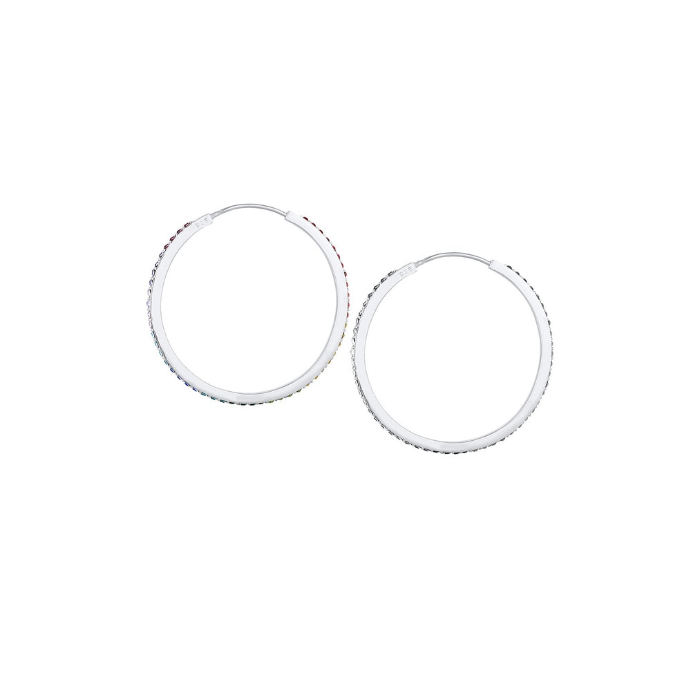 Elli Elli Boucles d'Oreilles Arc-en-Ciel Élégant avec des Cristaux Boucles d'Oreilles  Boucles d'oreilles