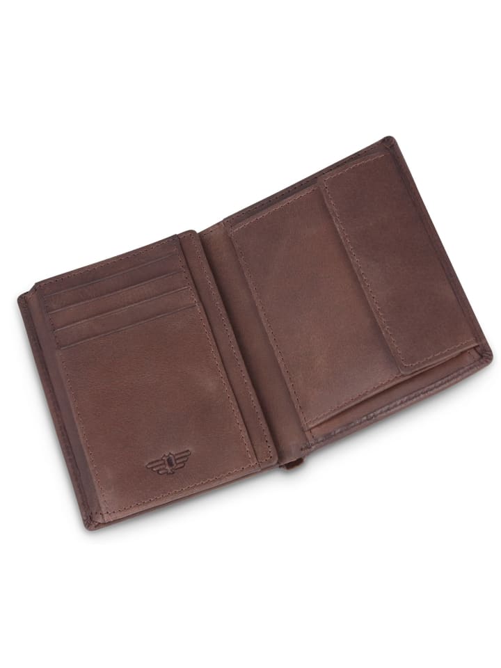 Police Geldbörse Leder 9 cm in brown günstig kaufen onesize