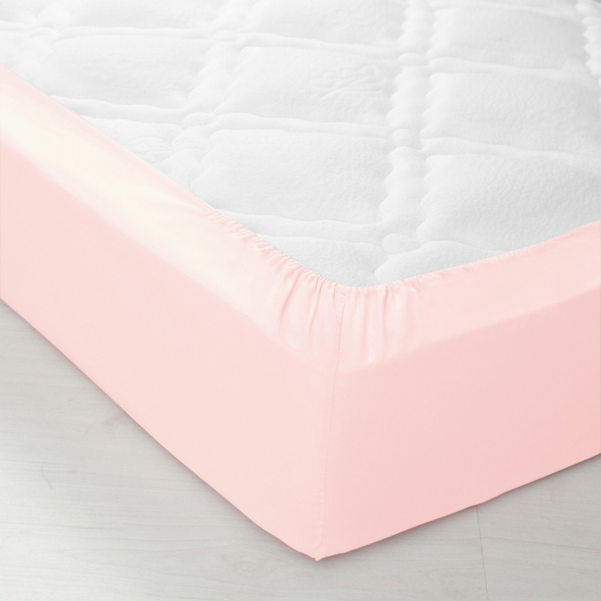 Drap-housse uni coton bonnet 32 cm