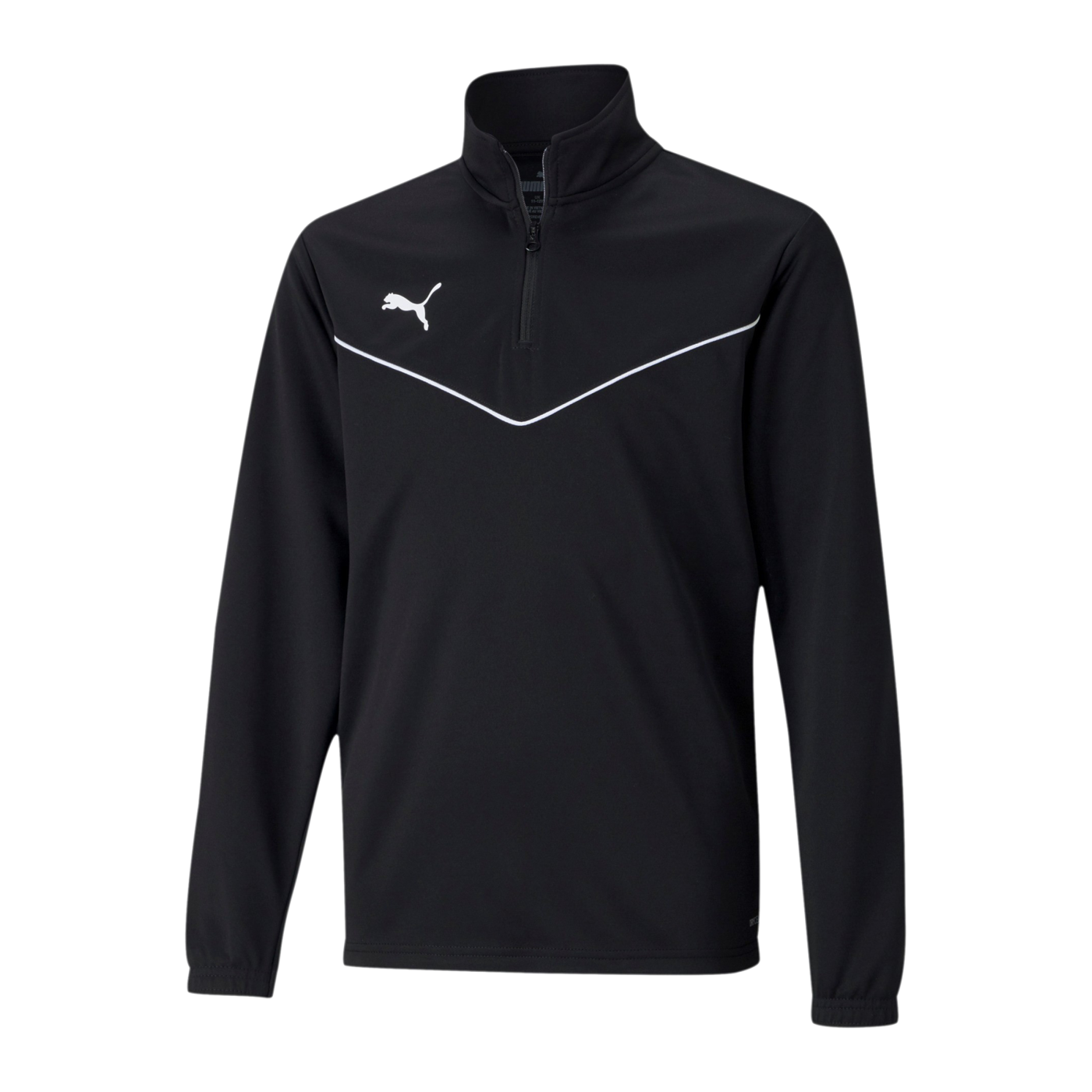 PUMA teamRISE HalfZip Sweatshirt Kids Schwarz F03