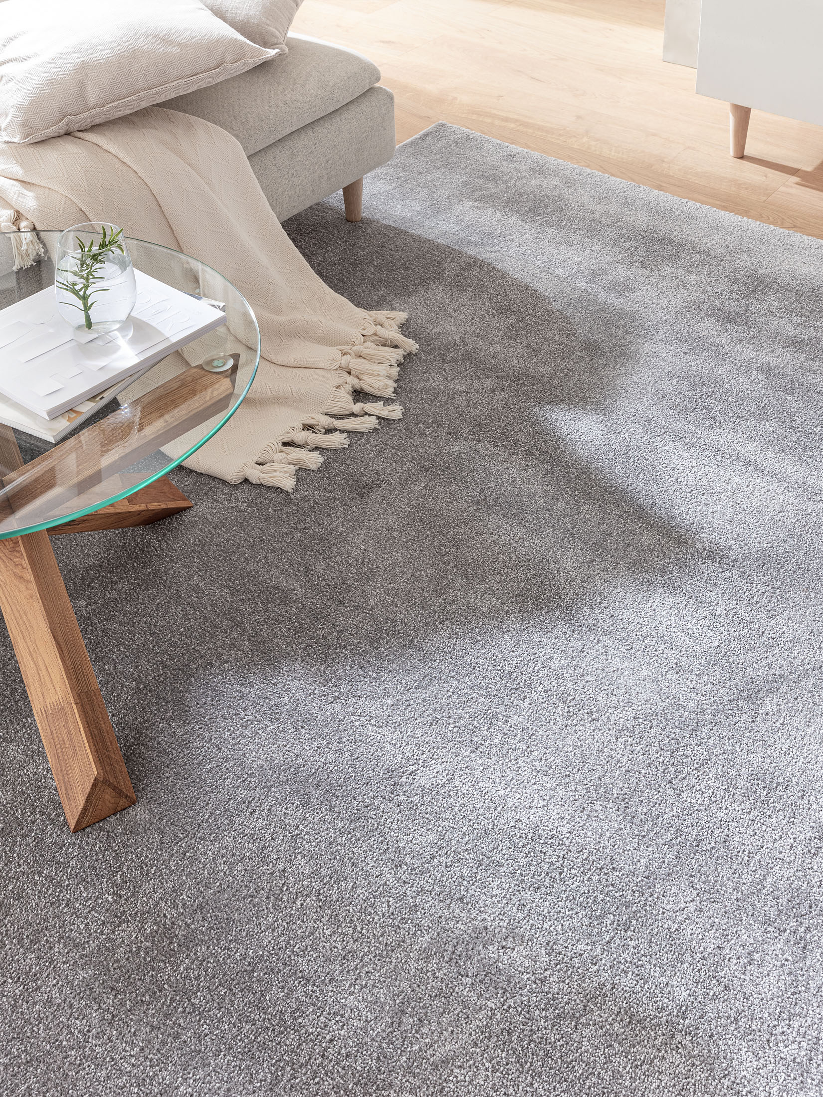 Sovereign Hochflor-Teppich, Silber