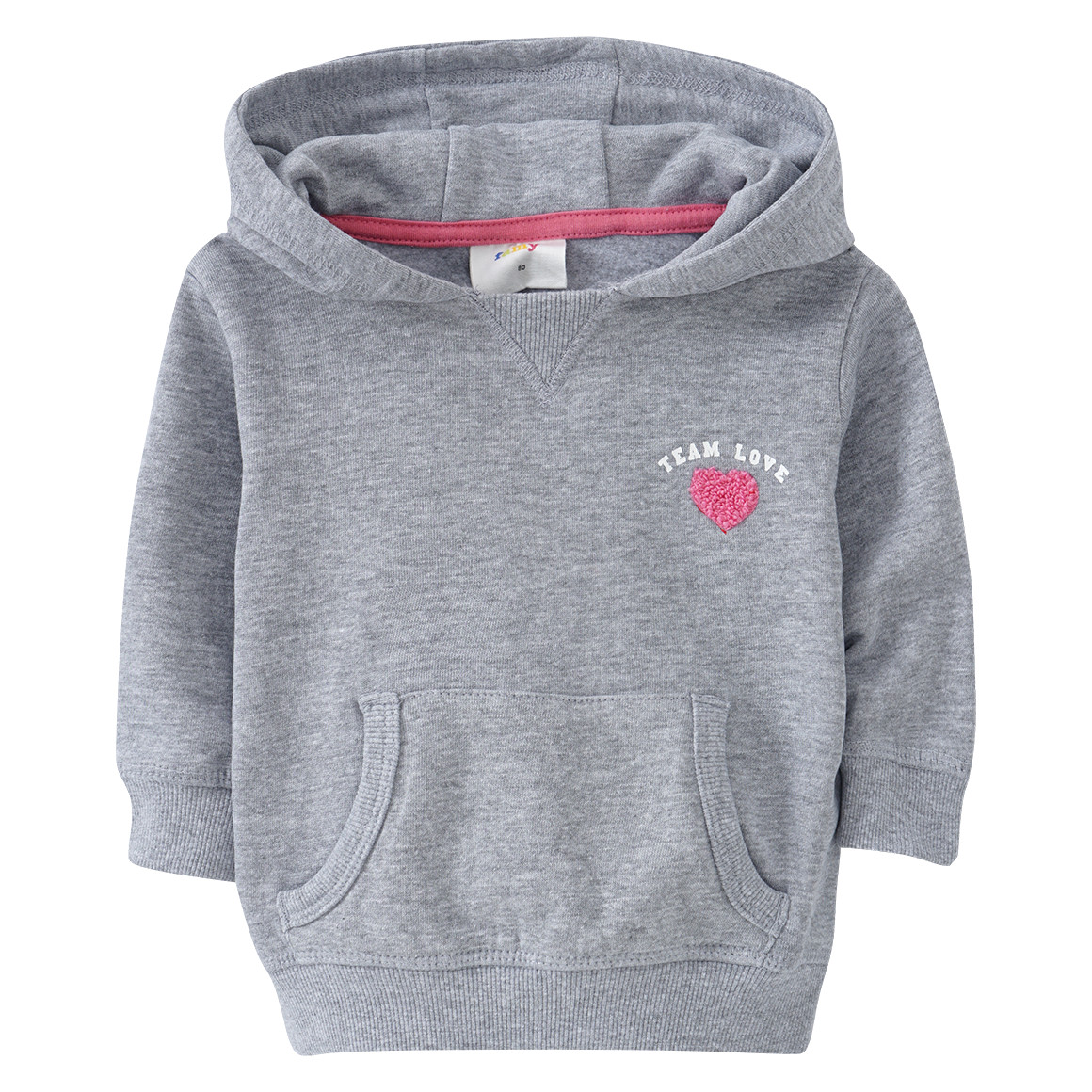 Baby Hoodie mit appliziertem Herz