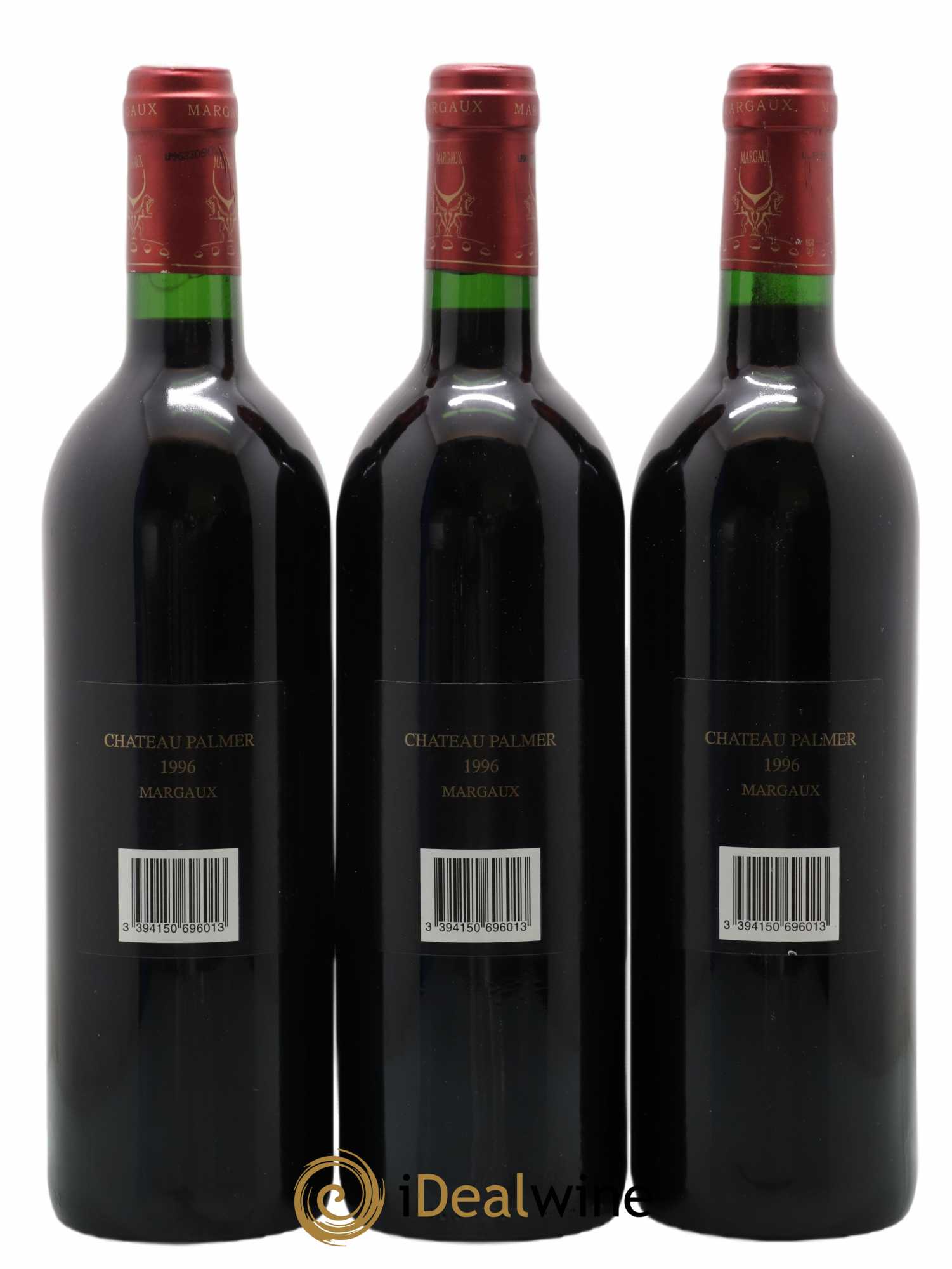 Château Palmer 3ème Grand Cru Classé  1996 - Lot de 3 Bouteilles