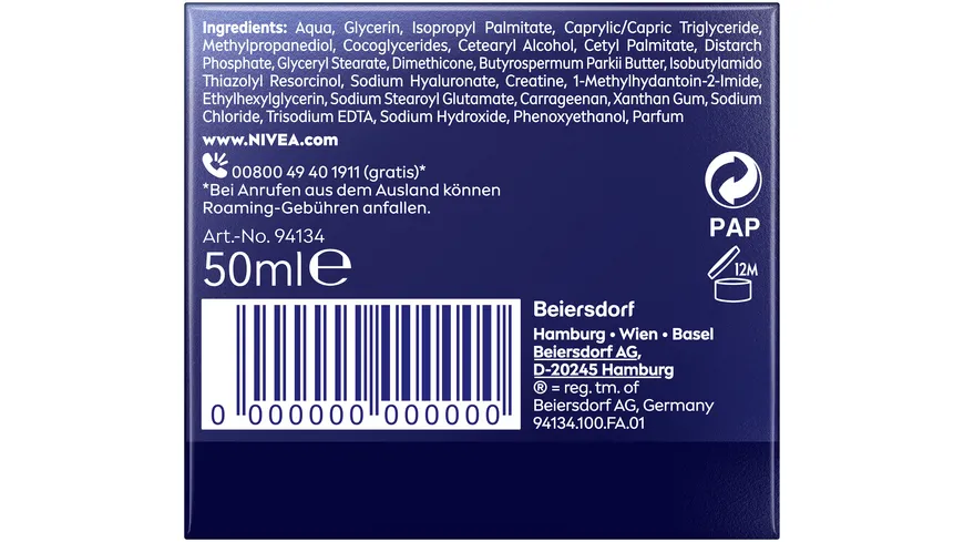 NIVEA Cellular Luminous 630 Anti Pigmentflecken Regenerierende Nachtpflege 50 ml