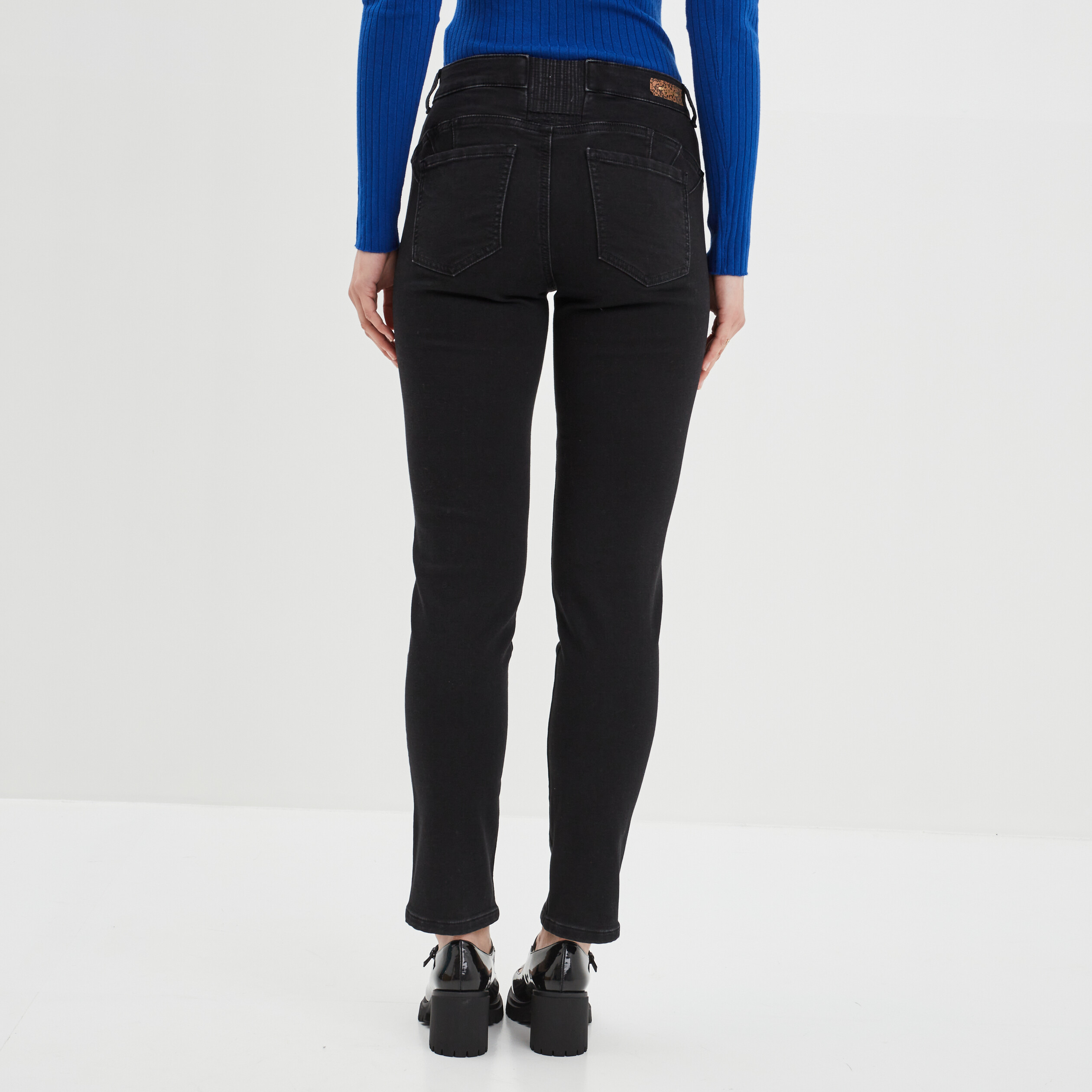 Jeans slim push up Mosquitos denim noir femme | La Halle