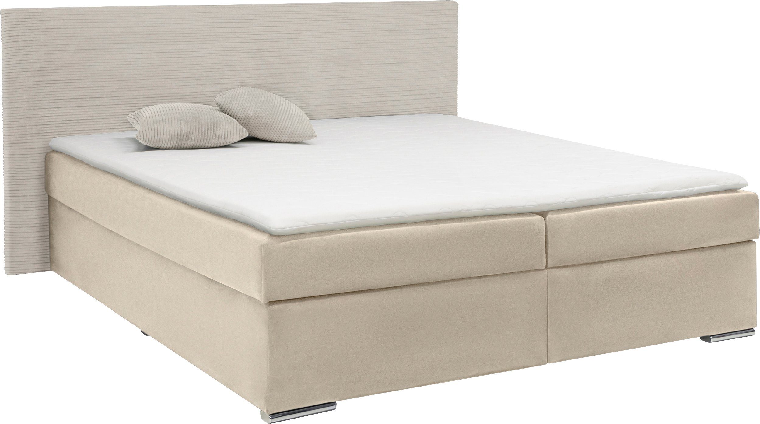 INOSIGN Boxbett Evina, Inkl. Stauraum und Topper, wahlweise in H2 oder H3