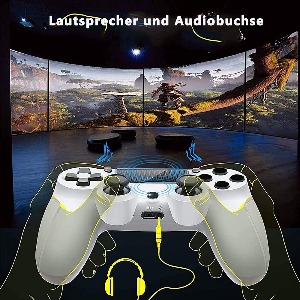 KINSI Gamepad,Game Controller, Wireless Controller für PS4,600mAh PlayStation 4-Controller